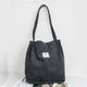 Solid Corduroy Shoulder Bags