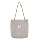 Solid Corduroy Shoulder Bags
