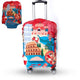 Thicker Blue City Luggage Cover Suitcase