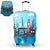 Thicker Blue City Luggage Cover Suitcase