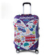 Thicker Blue City Luggage Cover Suitcase