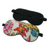 Floral Pattern Silk Eyeshade Mask