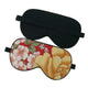 Floral Pattern Silk Eyeshade Mask