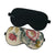 Floral Pattern Silk Eyeshade Mask