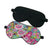 Floral Pattern Silk Eyeshade Mask