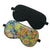 Floral Pattern Silk Eyeshade Mask