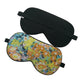 Floral Pattern Silk Eyeshade Mask